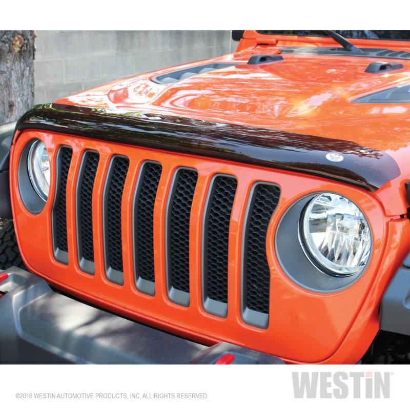 Westin 2018 Jeep Wrangler JL Wade Platinum Bug Shield - Smoke