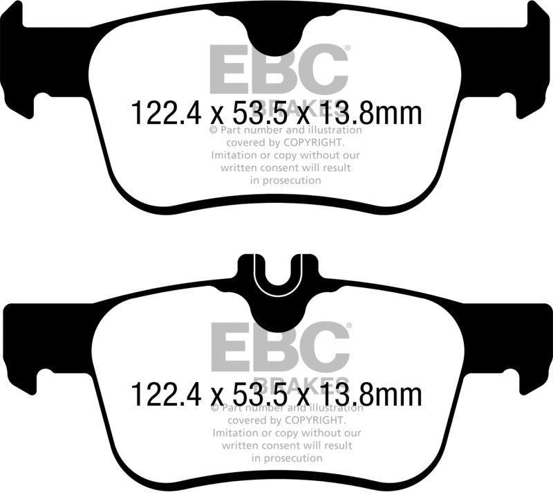 EBC 17-21 Honda Civic Hatchback Greenstuff Rear Brake Pads