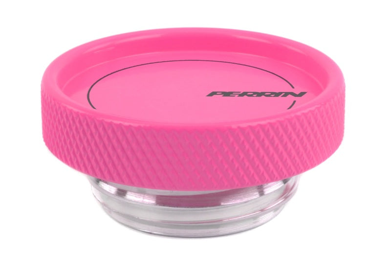 Perrin 02-21 Subaru WRX / 2022 BRZ &amp; GR86 / 04-21 STI / 00-18 Forester XT Oil Fill Cap - Hyper Pink