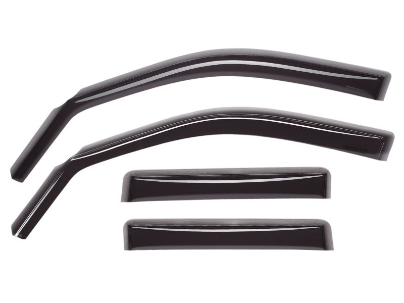 WeatherTech 14-15 Mitsubishi Outlander Front &amp; Rear Side Window Deflectors - Dark Smoke