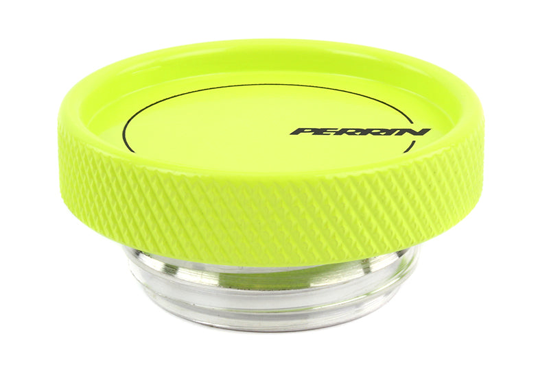 Perrin 02-21 Subaru WRX / 2022 BRZ &amp; GR86 / 04-21 STI / 00-18 Forester XT Oil Fill Cap - Neon Yellow