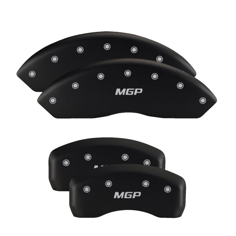 MGP 4 Caliper Covers Engraved Front &amp; Rear Gen 5/SS Red finish silver ch