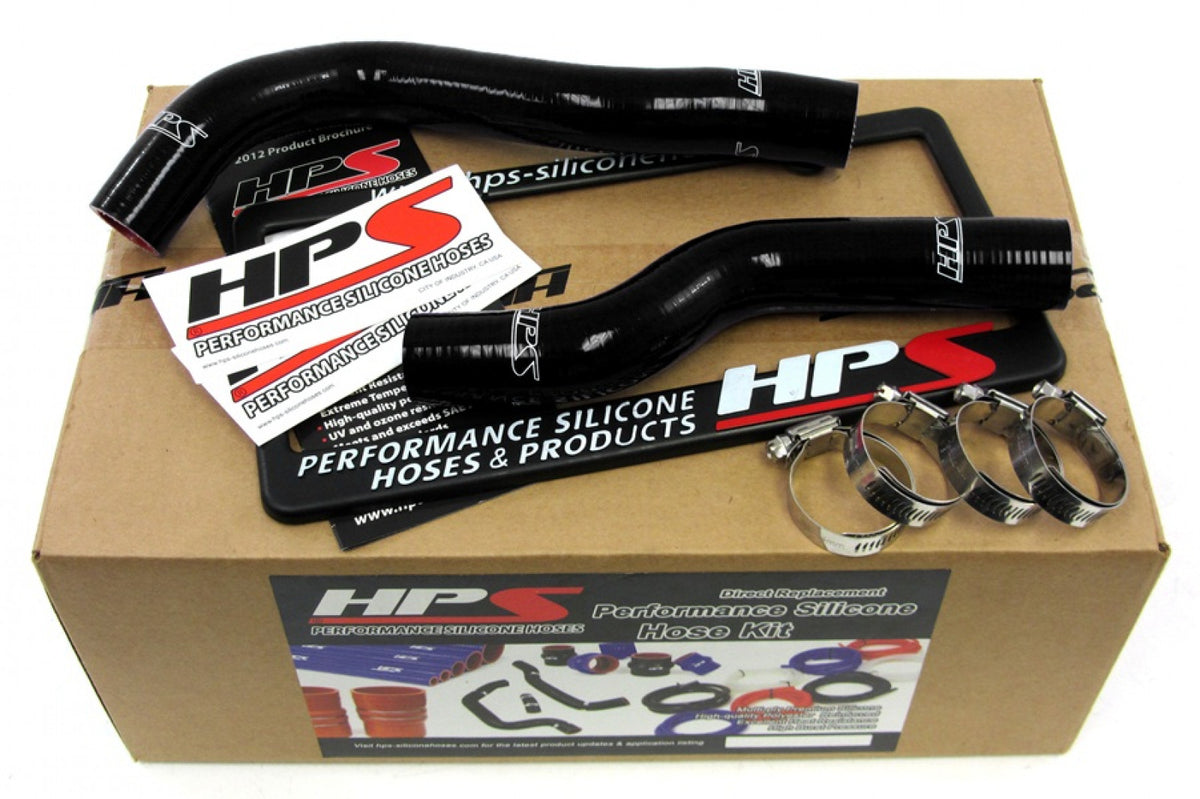 HPS Black Reinforced Silicone Radiator Hose Kit Coolant for Honda 09-13 Fit