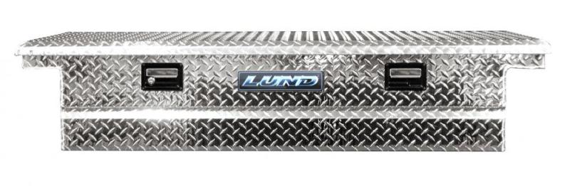 Lund 67-99 Chevy CK Ultima Low Profile Single Lid Crossover Tool Box - Brite