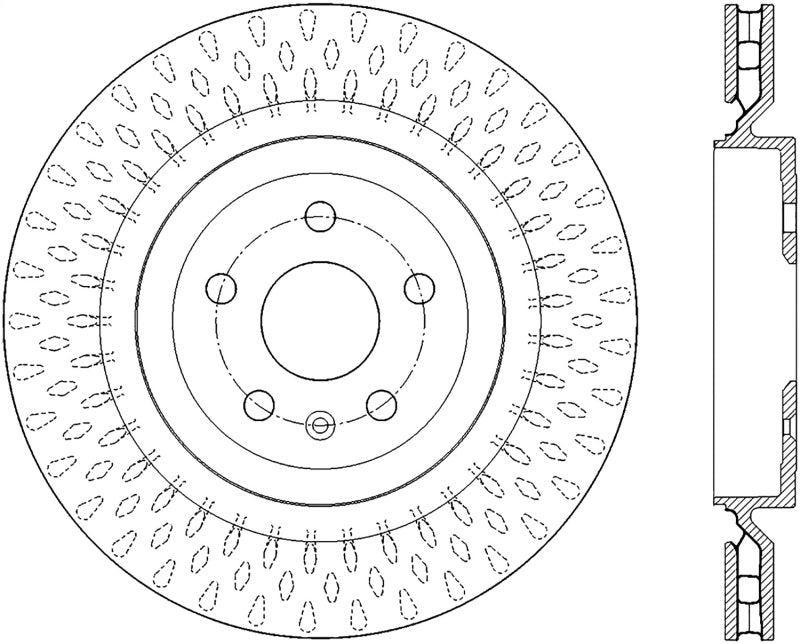 StopTech Slotted &amp; Drilled Sport Brake Rotor