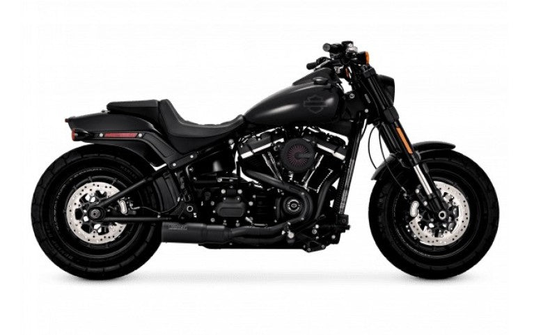 Vance &amp; Hines HD Softail Fat Bob 18-22 HO 2-1 Black PCX Full System Exhaust