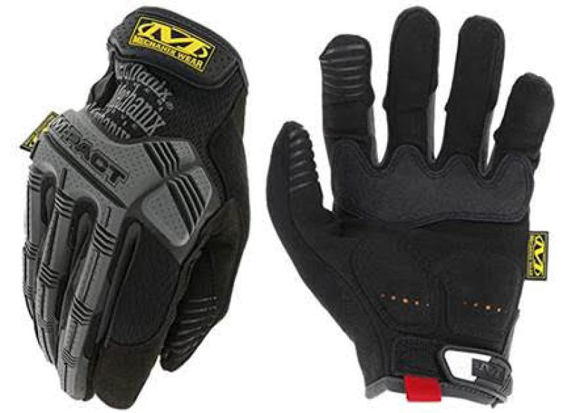 Mechanix Wear M-Pact Black/Grey Gloves - Medium 10 Pack