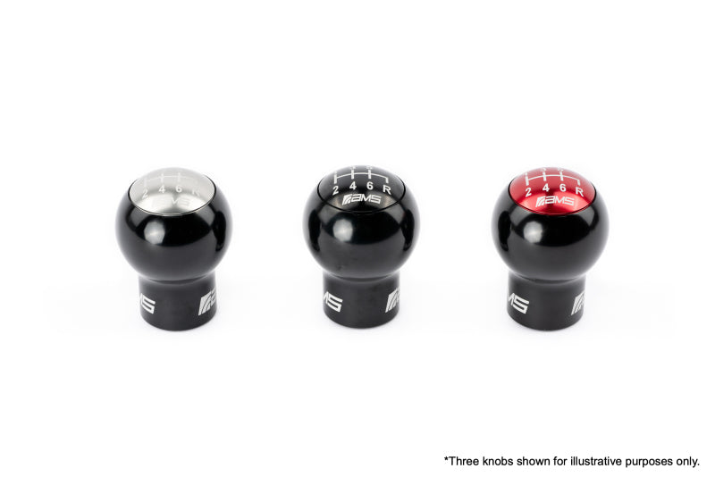 AMS Performance Subaru WRX/STi 6-Speed Billet Shift Knob (Incl Red, Black, &amp; Gunmetal Cap)