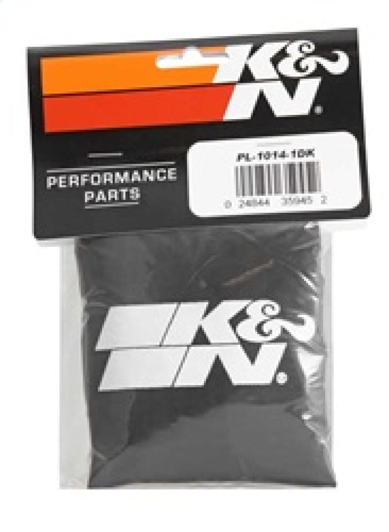 K&amp;N Polaris Black Round Drycharger Air Filter Wrap 11.25inx3inx3in