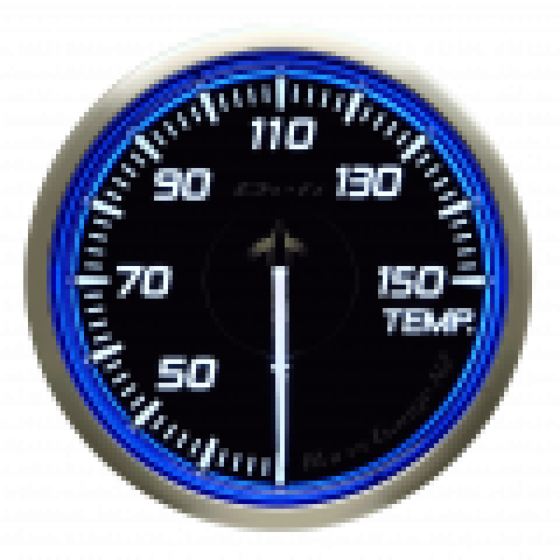 DEFI Racer Temp Gauge N2 60mm (US) Blue 30-150 Deg C