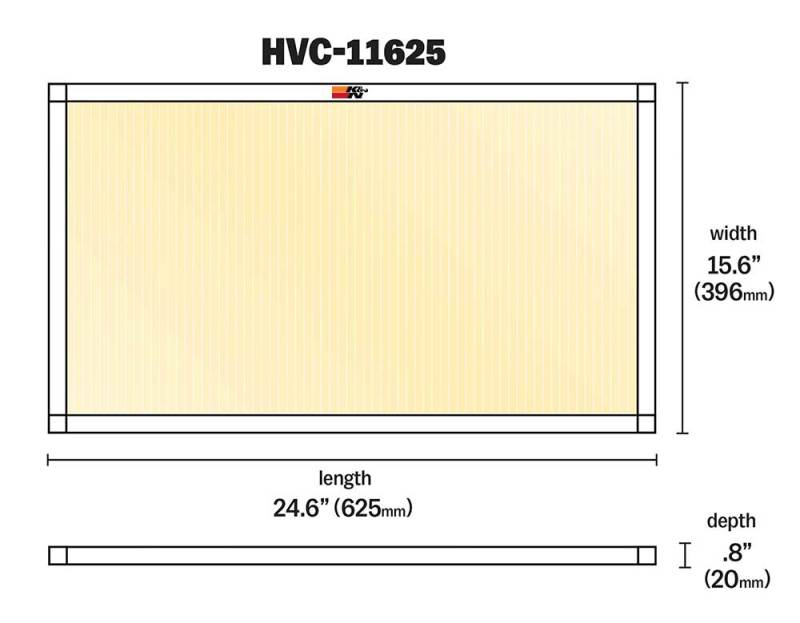 K&amp;N HVAC Filter - 16 x 25 x 1