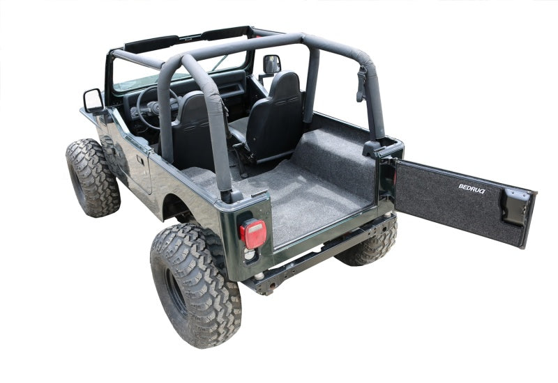 BedRug 87-95 Jeep YJ Rear Kit 4pc Cargo Kit (Incl Tailgate &amp; Cargo Liner)