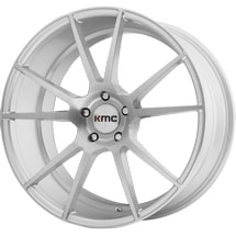 ~(29 lbs. 23X23X11)~ KM709 20X8.5 5X115 BRUSHED SLV 25MM