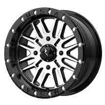 ~(20 lbs. 17X17X10)~ M37 14X7 4X137 G-BLK MACH 10MM