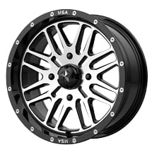 ~(17 lbs. 18X18X10)~ M38 15X7 4X156 G-BLK MACH 10MM