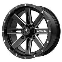~(18 lbs. 19X19X10)~ M41 16X7 4X137 G-BLK MILL 10MM