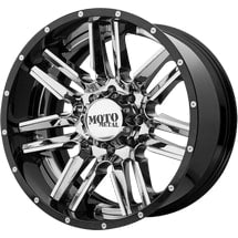 MO202 20X10 8X170 CHR G-BLK/MILL -18MM
