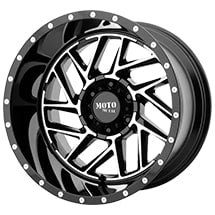 ~(28 lbs. 19X19X11)~ MO985 16X8 6X5.5 G-BLK MACH -6MM