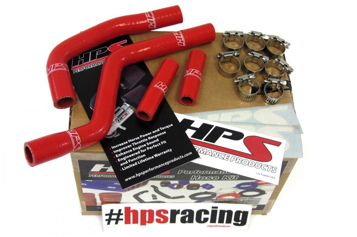 HPS Red Reinforced Silicone Radiator Hose Kit for Yamaha 02-18 YZ125 2 Stroke