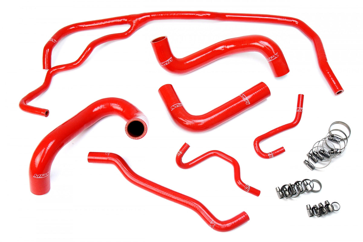 HPS Red Reinforced Silicone Radiator Hose Kit Coolant for Toyota 17-18 Corolla iM 1.8L