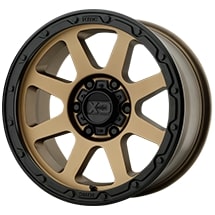 ~(35 lbs. 21X21X11)~ XD134 18X8.5 8x180 M-BRONZE M-BLK LP 0MM
