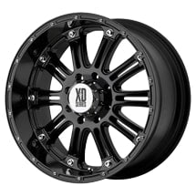 ~(27.4 lbs. 18X18X10)~ KMC XD SERIES HOSS GLOSS BLACK  Size: 16in x 8in  BoltPattern Metric: 8x165.1  Bolt Pattern  US8X6.5  Load Rating LBS3200