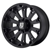 ~(33 lbs. 20X20X12)~ KMC XD SERIES MISFIT MATTE BLACK  Size: 17in x 9in  BoltPattern Metric: 6x135  Bolt Pattern  US6X135  Load Rating LBS2500