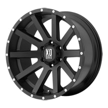 ~(43 lbs. 25X25X13)~ XD818 22X10 5X5.0 SATIN BLACK 12MM