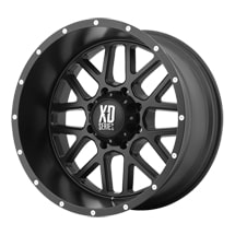 ~(36 lbs. 21X21X12)~ KMC XD SERIES 820 XD820 SATIN BLACK 18 x 9 Bolt Pattern: 8x180 Offset: 18