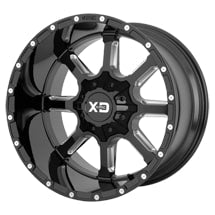 ~(43 lbs. 23X23X13)~ XD838 20X10 5X5.5/150 G-BLK MILL -18MM
