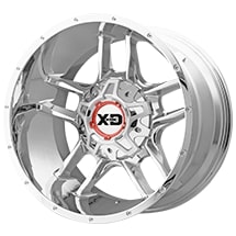 ~(45 lbs. 25X25X13)~ XD839 22X10 8X6.5 CHROME -18MM