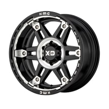 ~(45 lbs. 23X23X13)~ XD840 20X10 6X135 G-BLK MACH -18MM