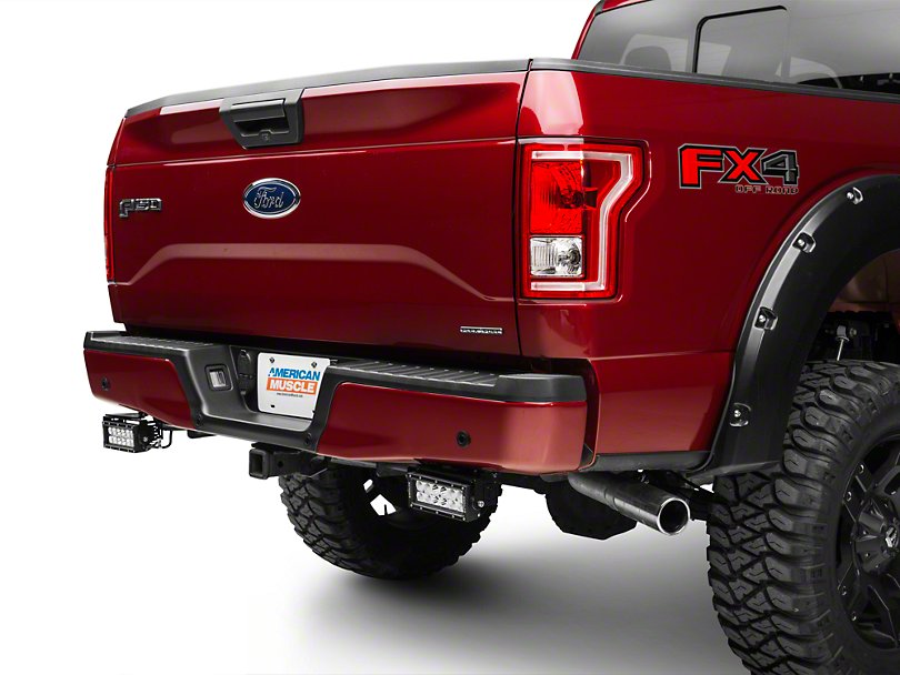 ~(6 lbs. 14X9X8)~ 2015-2017 FORD F150: Rear Bumper/Frame LED Light Bar Mounts - 8 IN Opening - Swivel Adjustments - to Mount 6 IN Zroadz LED or similar light - Bolt On Easy Install - For Rear View and Distance Visibility