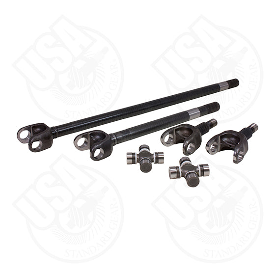 USA Standard 4340 Chrome-Moly replacement axle kit for Ford Bronco and F150 Dana 44