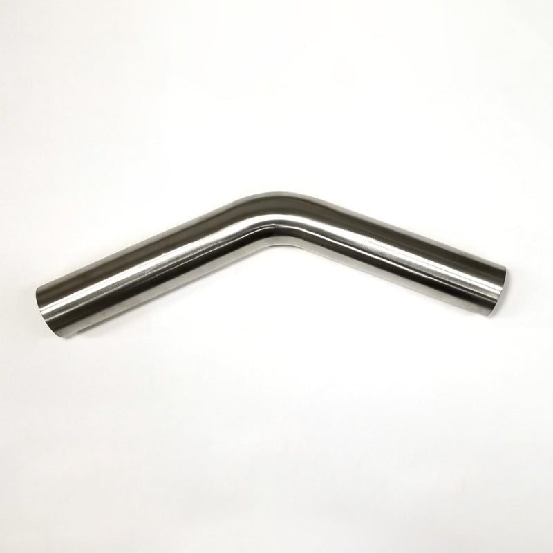 Stainless Bros 1.75in Diameter 1.5D / 2.62.0in CLR 45 Degree Bend 6.5in leg/6.5in leg Mandrel Bend