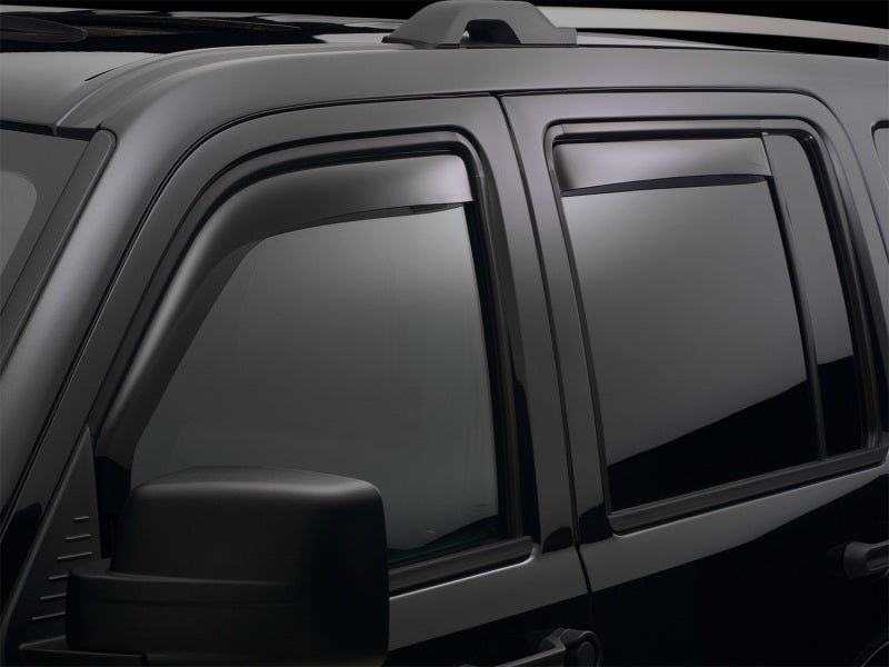 WeatherTech 2014+ Nissan Versa Note Front and Rear Side Window Deflectors - Dark Smoke