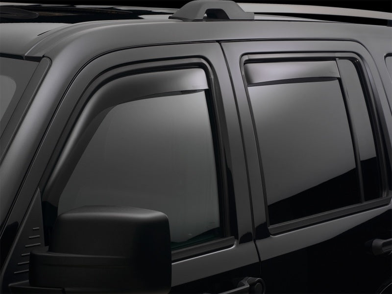 WeatherTech 14-15 Mitsubishi Outlander Front &amp; Rear Side Window Deflectors - Dark Smoke