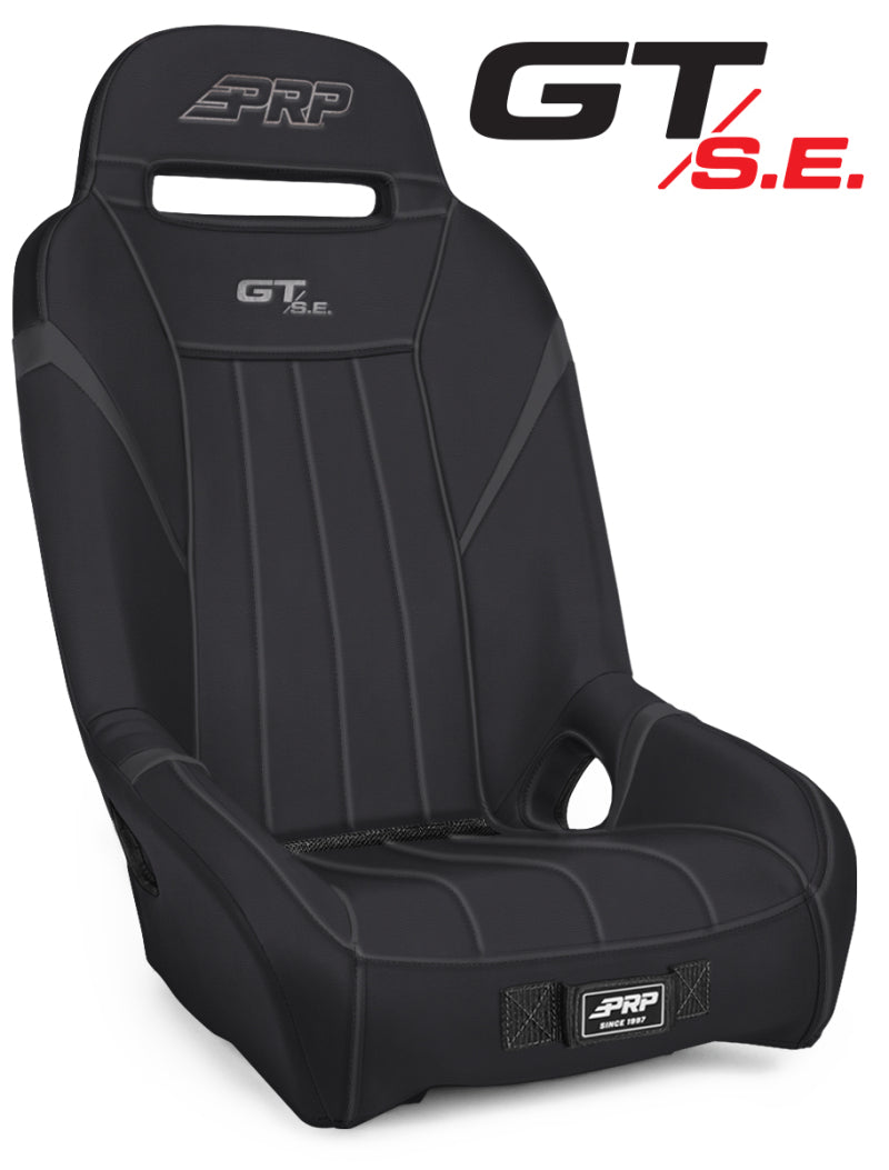 PRP GT/S.E. 1In. Extra Wide Suspension Seat- Black / Dark Grey