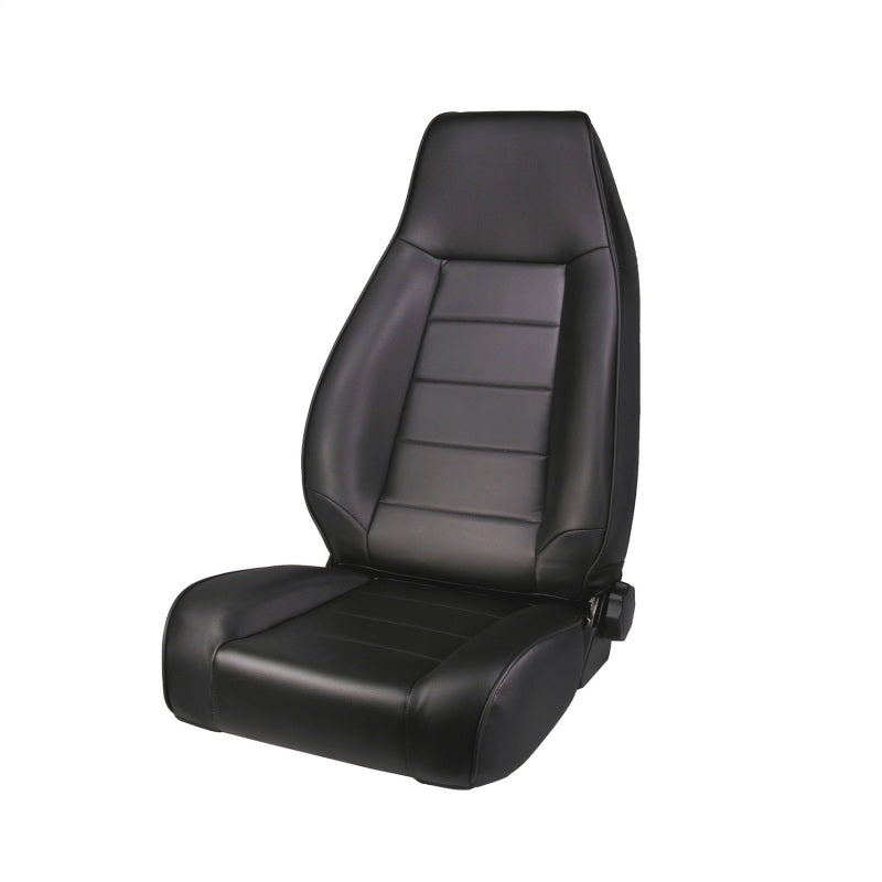 Rugged Ridge High-Back Front Seat Reclinable Black Denim 76-02 CJ&amp;W