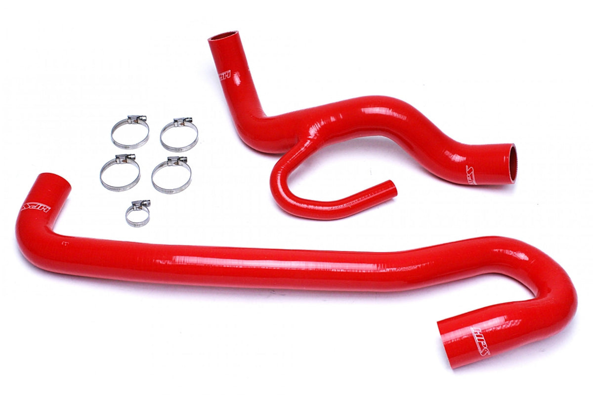 HPS Red Reinforced Silicone Radiator Hose Kit Coolant for Jeep 12-18 Grand Cherokee WK2 SRT8 6.4L