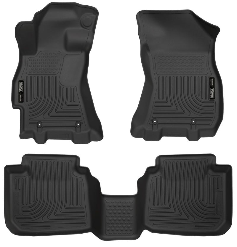 Husky Liners 2015 Subaru Legacy/Outback Weatherbeater Black Front &amp; 2nd Seat Floor Liners