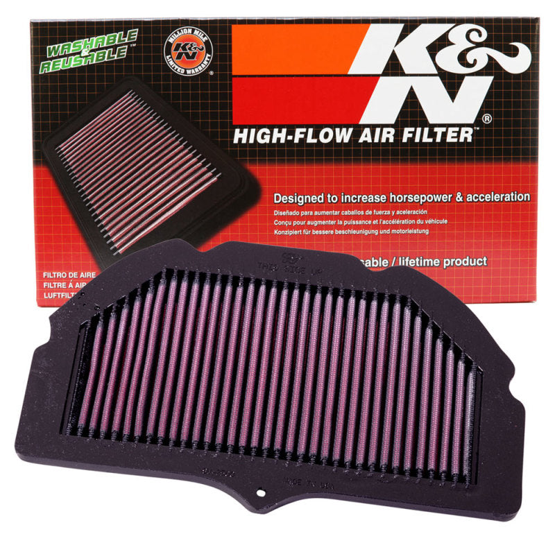 K&amp;N 00-03 Suzuki GSXR6GSXR750 750 / 01-04 GSXR1000 1000 / 01-03 GSXR600 600 Replacement Air Filter