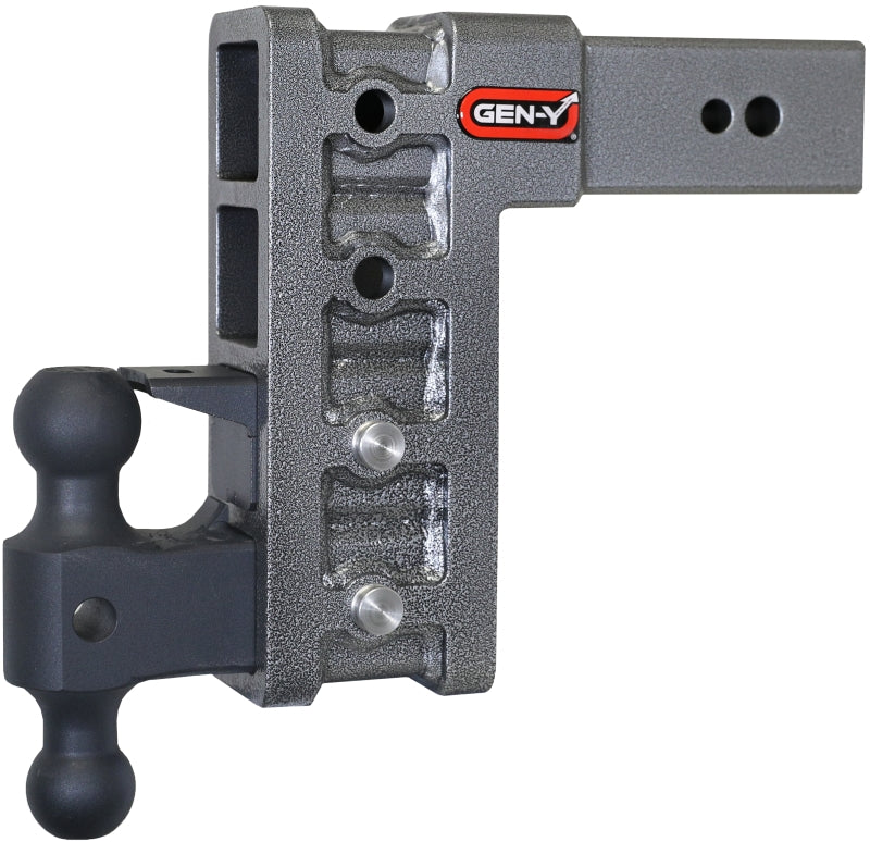 Gen-Y Mega Duty 3in Shank 9in Drop 3.5K TW 32K Hitch w/GH-0161 Dual-Ball/GH-0162 Pintle Lock