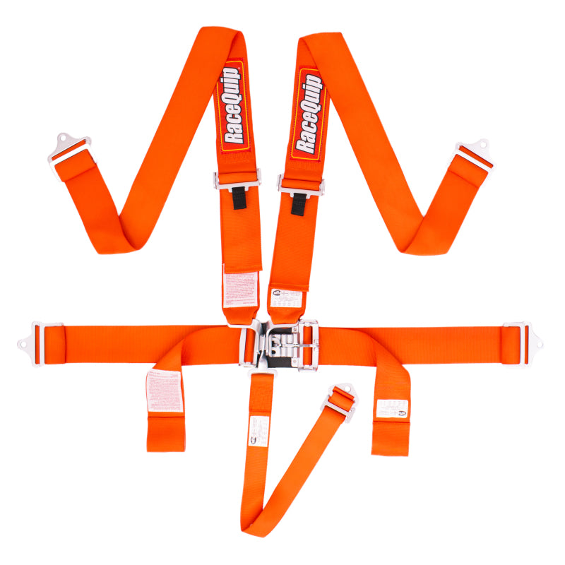 RaceQuip Orange L &amp; L 5pt Seat Belt