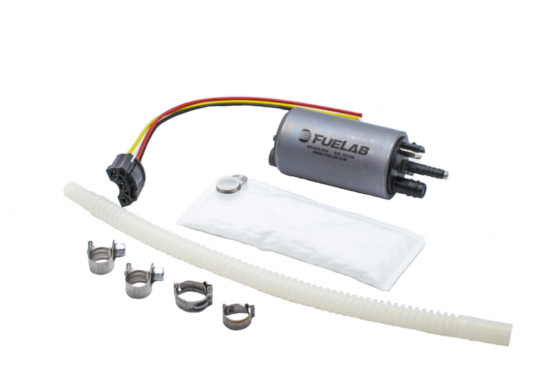 Fuelab 496 In-Tank Brushless Fuel Pump w/9mm Barb &amp; 6mm Barb Siphon - 500 LPH