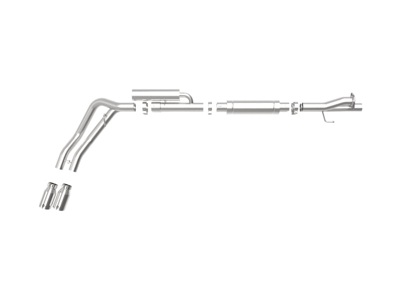 aFe Rebel Series 3in 409 SS Cat-Back Exhaust w/ Polish Tips 17-20 Ford F-250 V8 6.2L
