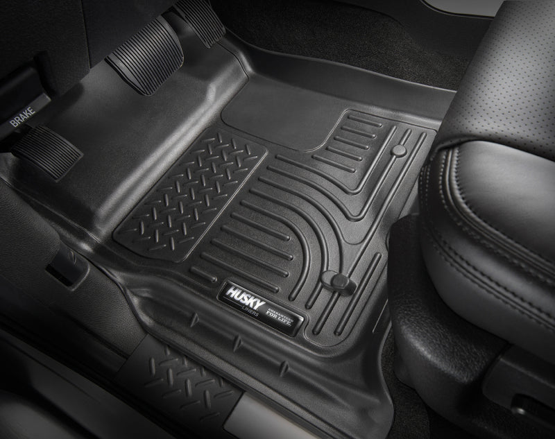 Husky Liners 09-12 Dodge Ram 1500 Quad Cab WeatherBeater Black Front &amp; Second Seat Floor Liner