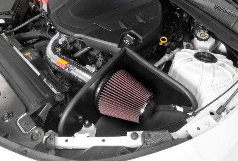 K&amp;N 16-17 Chevy Camaro 3.6L Silver Typhoon Short Ram Intake