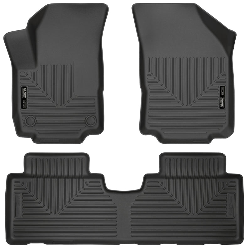 Husky Liners 18-23 Chevrolet Equinox Weatherbeater Black Front &amp; 2nd Seat Floor Liners