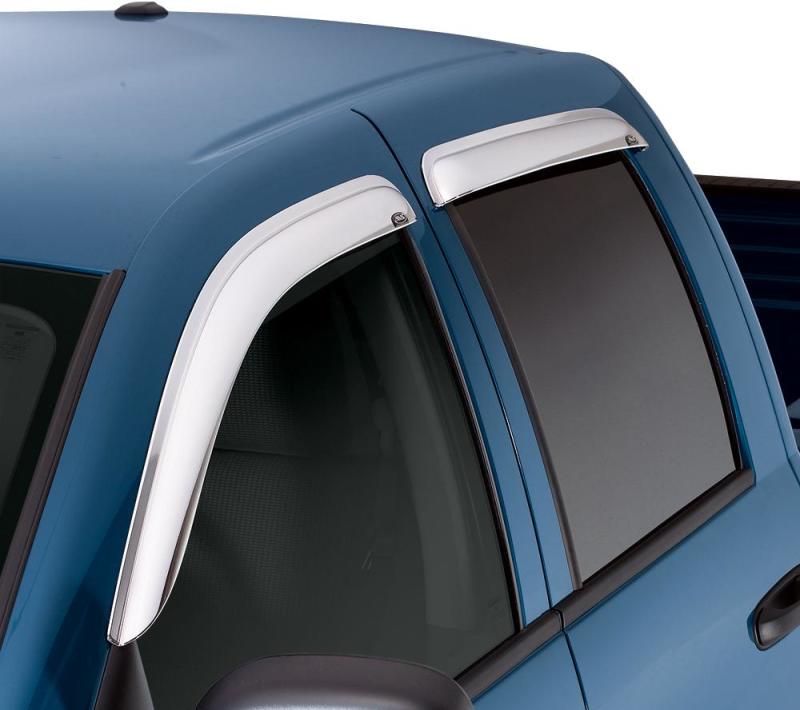 AVS 02-10 Ford Explorer (4 Door) Ventvisor Front &amp; Rear Window Deflectors 4pc - Chrome